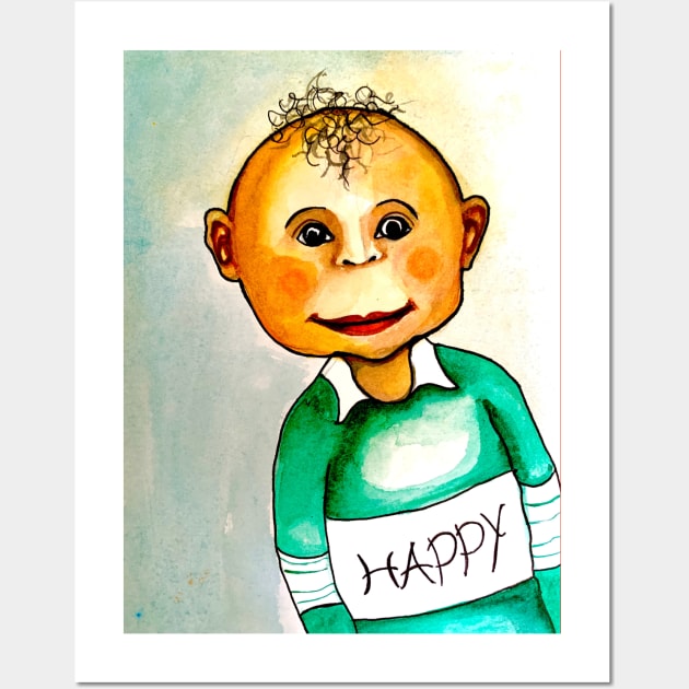 Happy boy Wall Art by The artist of light in the darkness 